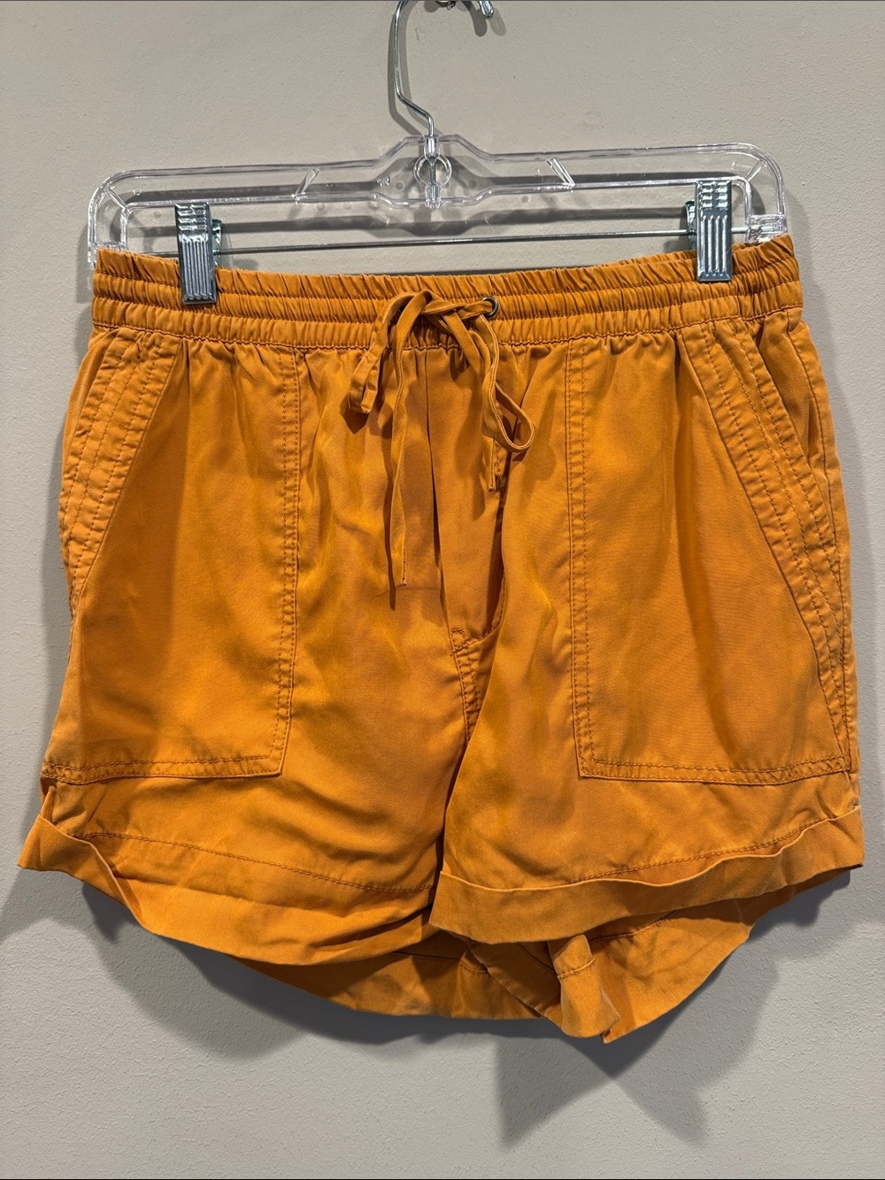 Garage Women's Drawstring Utility Shorts - Rust Color- small